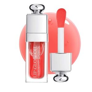 Dior Lip Glow Oil Hydrating High-Shine Gloss Shade Poppy Coral #061 NWOB